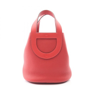 エルメス HERMES インザループ18 ハンドバッグ バッグ レザー トリヨンクレマンス トリヨンクレマンス ルージュカザック B刻印(2023年製造) レディース レッド系 084274CK 【中古】