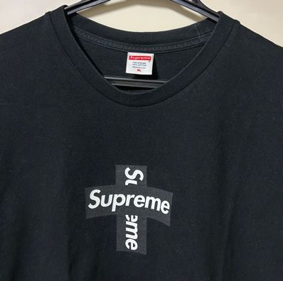 Supreme Cross Box Logo Tee "Black"