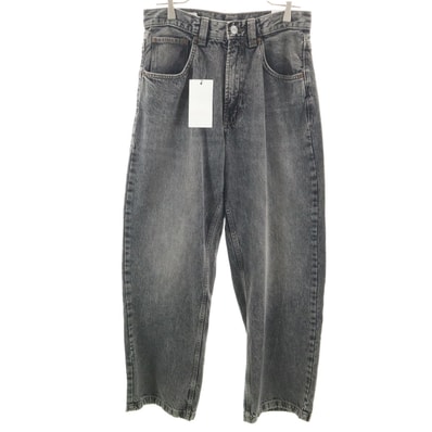 未使用 ZARA ザラ バギー デニムパンツ 38 ブラック ジーンズ
