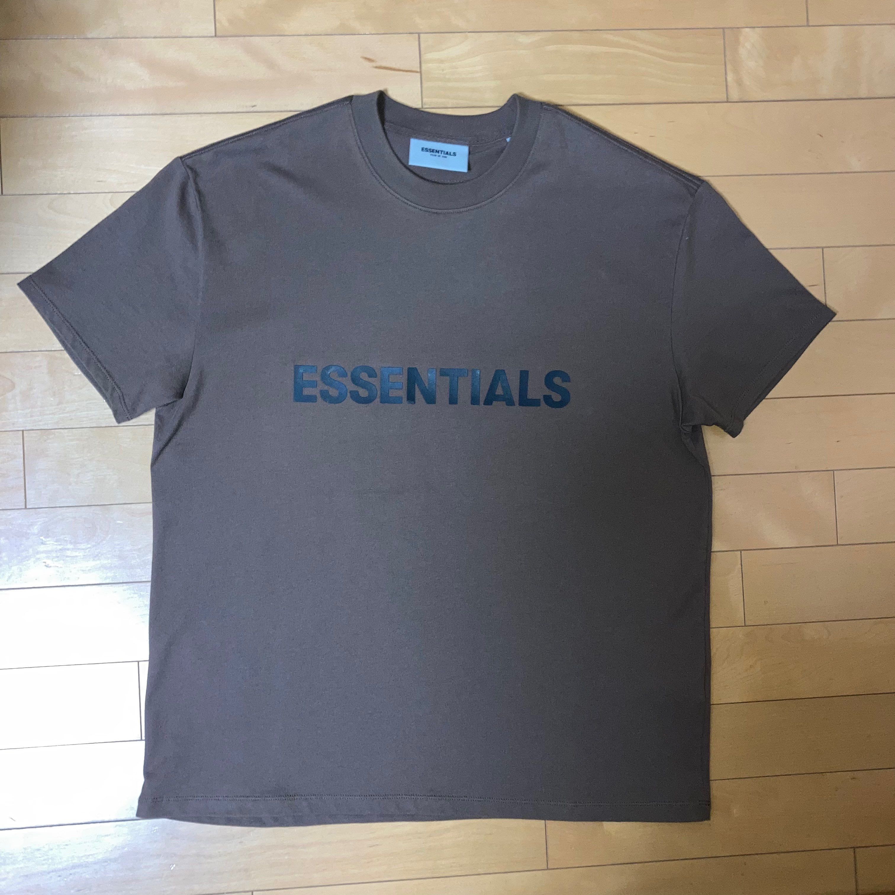 FEAR OF GOD ESSENTIALS / SSENSE Boxy T-Shirt Applique Logo "Rain Drum"