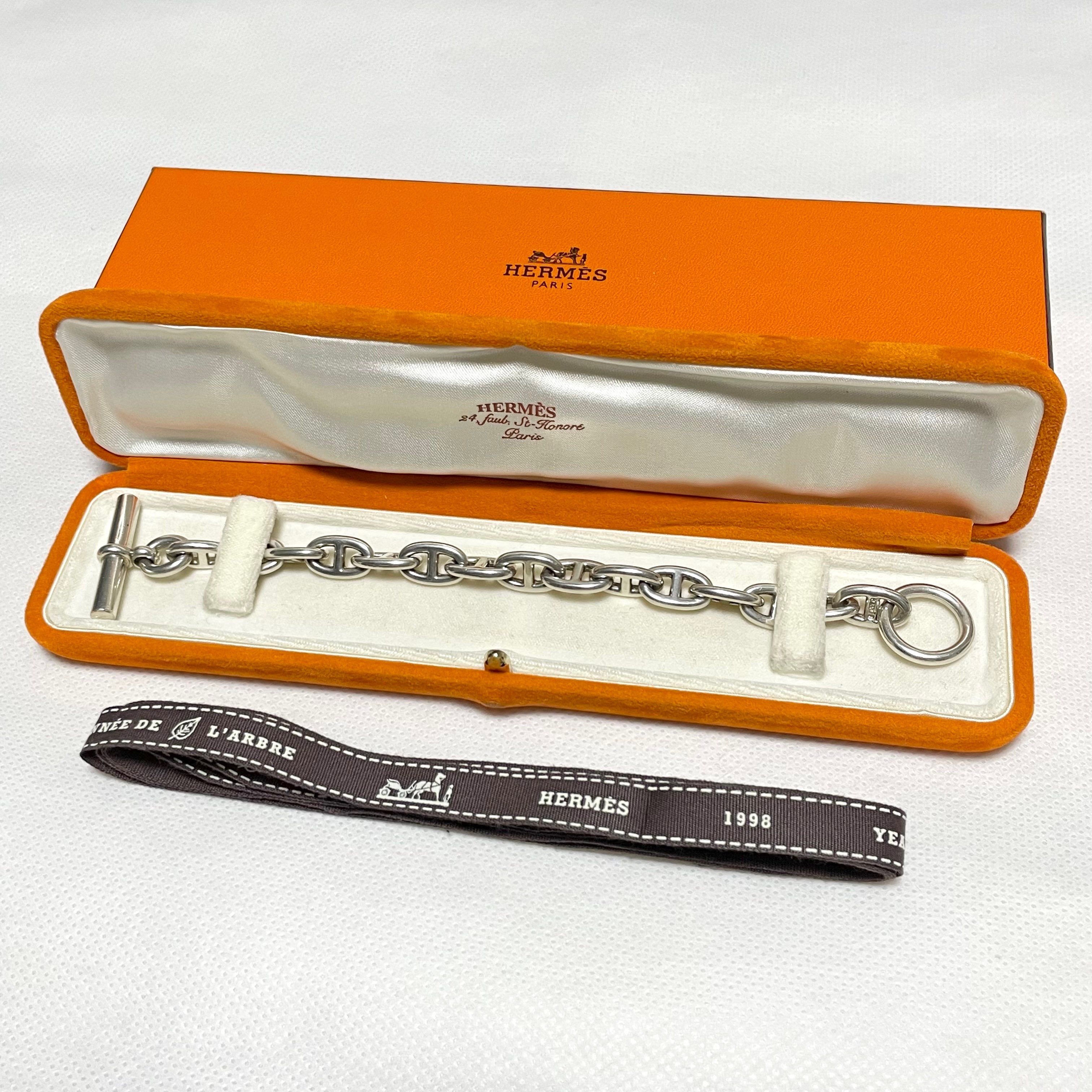 Hermes Chaine D'ancre MM Bracelet "Silver"