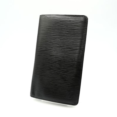 LOUIS VUITTON(ルイ・ヴィトン)ポルト カルト クレディ ヴィンテージ 長財布 札入れ エピ ノワール ブラック レザー M63212 メンズ【中古】