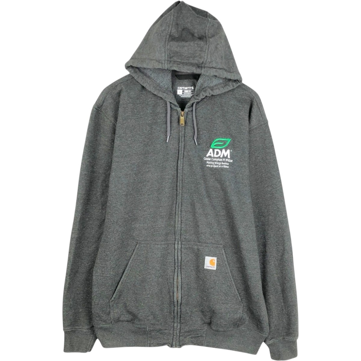古着 カーハート Carhartt Loose Fit スウェットフルジップパーカー メンズL相当/eaa678725