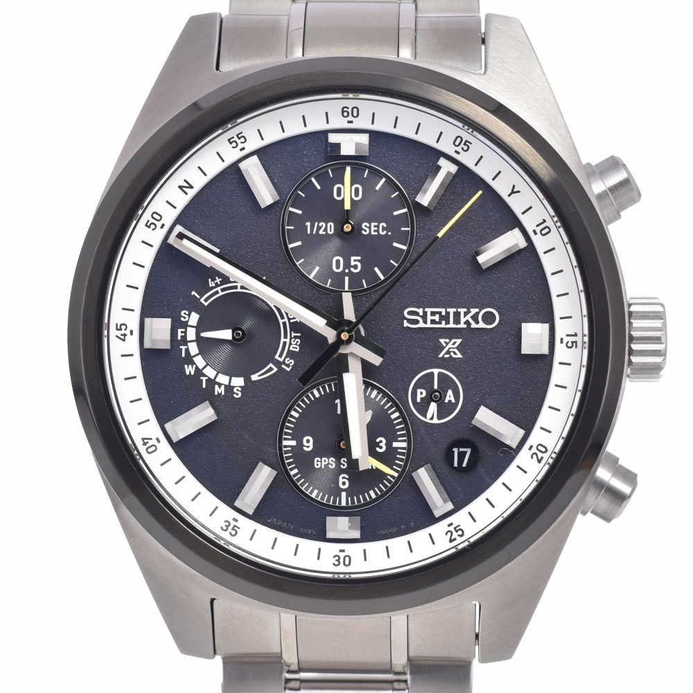 セイコー SEIKO SBED011/5X83-0AH00-1 プロスペックス スピードタイマー デイト ソーラー GPS衛星電波 メンズ 美品 腕時計 R#149298