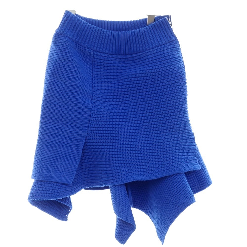 【中古】サカイ Sacai 2024年春夏 ポリエステルニット スカート ブルー【サイズ2】【レディース】