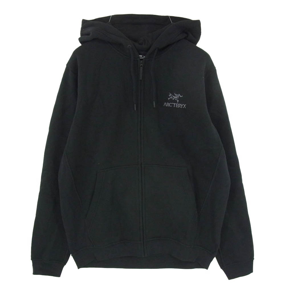 ARC'TERYX アークテリクス X000009929 Emblem Fleece Full-Zip Hoody エンブレム フリース フルジップ フーディ パーカー ジャケット ブラック系 M【中古】