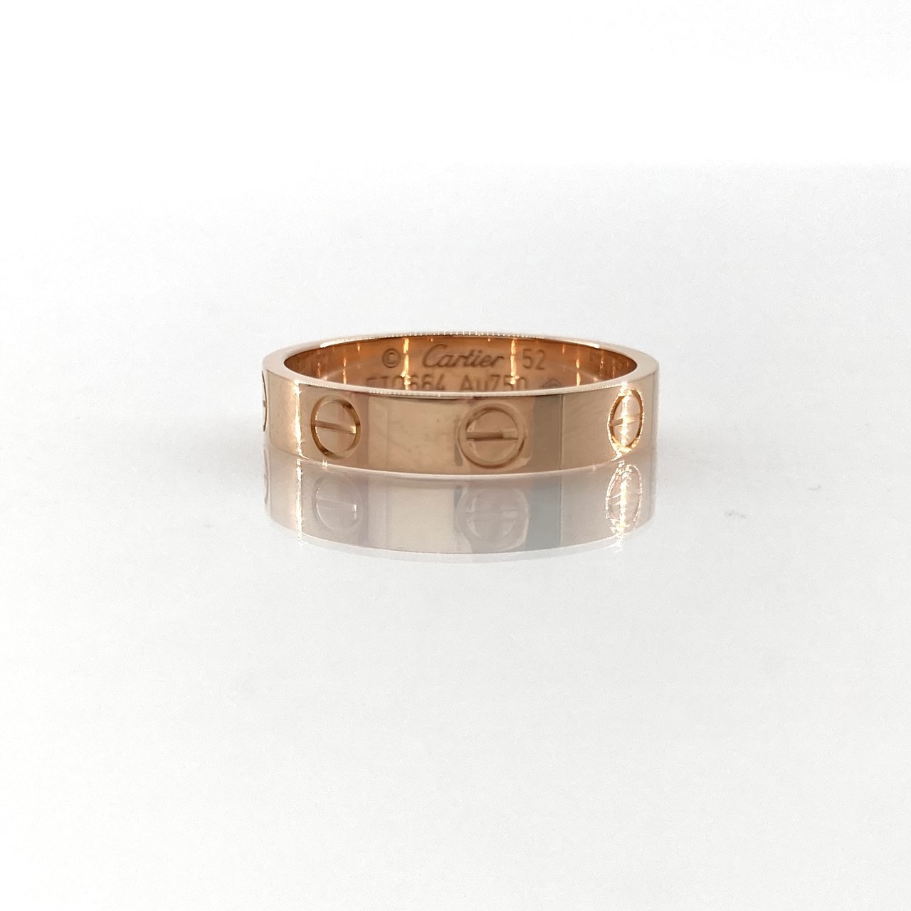 CARTIER(カルティエ) ミニラブ Au750 #52 #11.5号 リング・指輪 3.12g ピンクゴールド