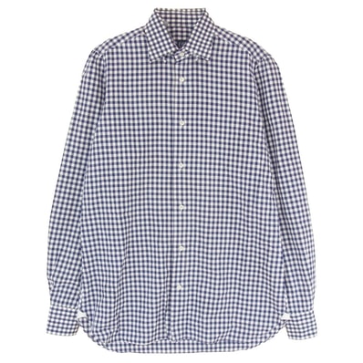 BEAMS ビームス 長袖シャツ ビームスF ギンガムチェック シャツ ネイビー系 15 1/2【中古】