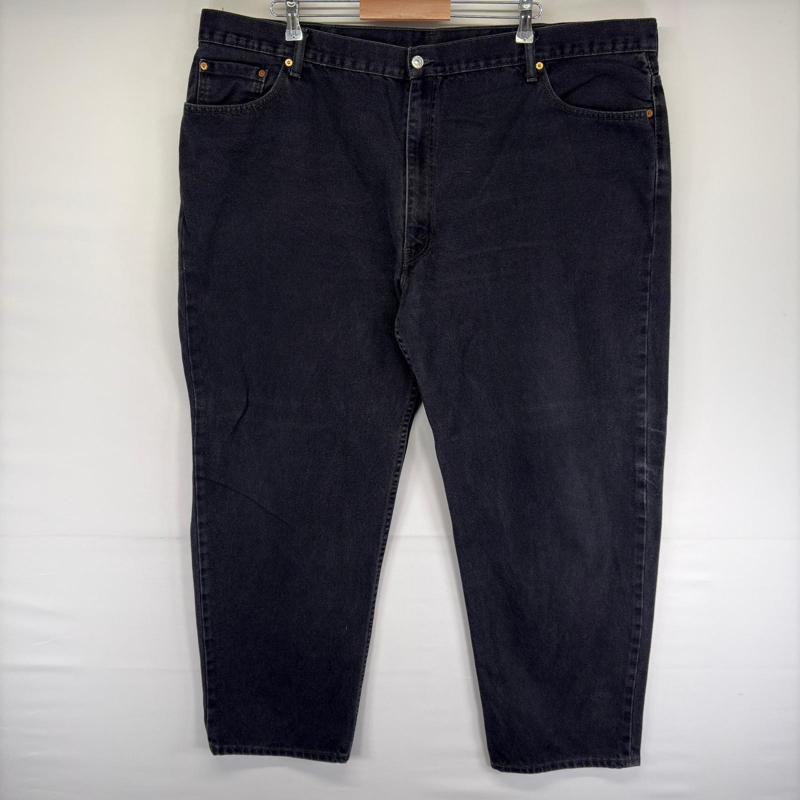 古着 リーバイス Levi's デニム パンツ 550 テーパード ジッパーフライ ジーンズ ジーパン ブラックデニム w50 L34  ブラック系 メンズ