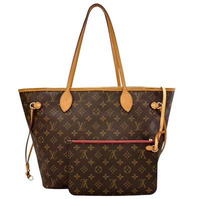 美品 LOUIS VUITTON ルイ・ヴィトン ネヴァーフルMM M41177 トートバッグ モノグラムキャンバス ブラウン レディース【中古】