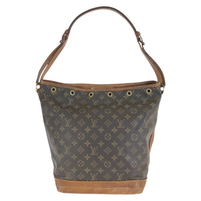 ルイ ヴィトン モノグラム ノエ ショルダーバッグ M42224 ブラウン PVC レザー レディース LOUIS VUITTON 中古