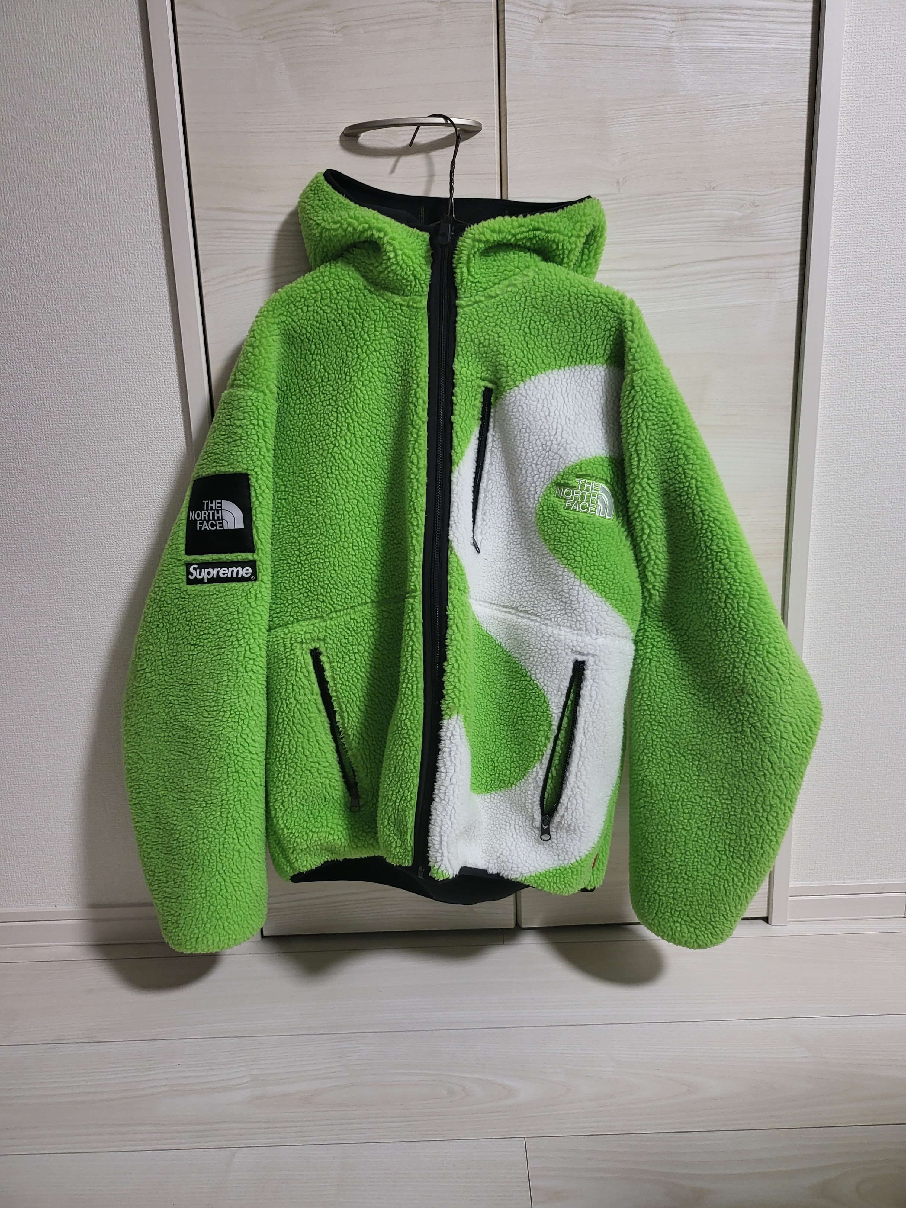 Supreme x The North Face S Logo Hooded Fleece Jacket "Green"