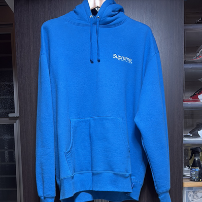 Supreme Worldwide Hooded Sweatshirt "Blue"
