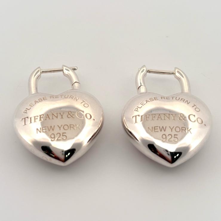 TIFFANY&Co. リターントゥ ティファニー フルハート ピアス シルバー925 SV925 鑑定済み 正規品 ティファニー
