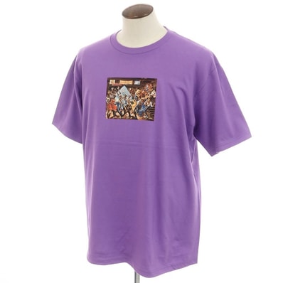 【中古】シュプリーム Supreme 2025年春夏 Ernie Barnes Tee コットン クルーネック 半袖Tシャツ パープル【サイズXL】【メンズ】