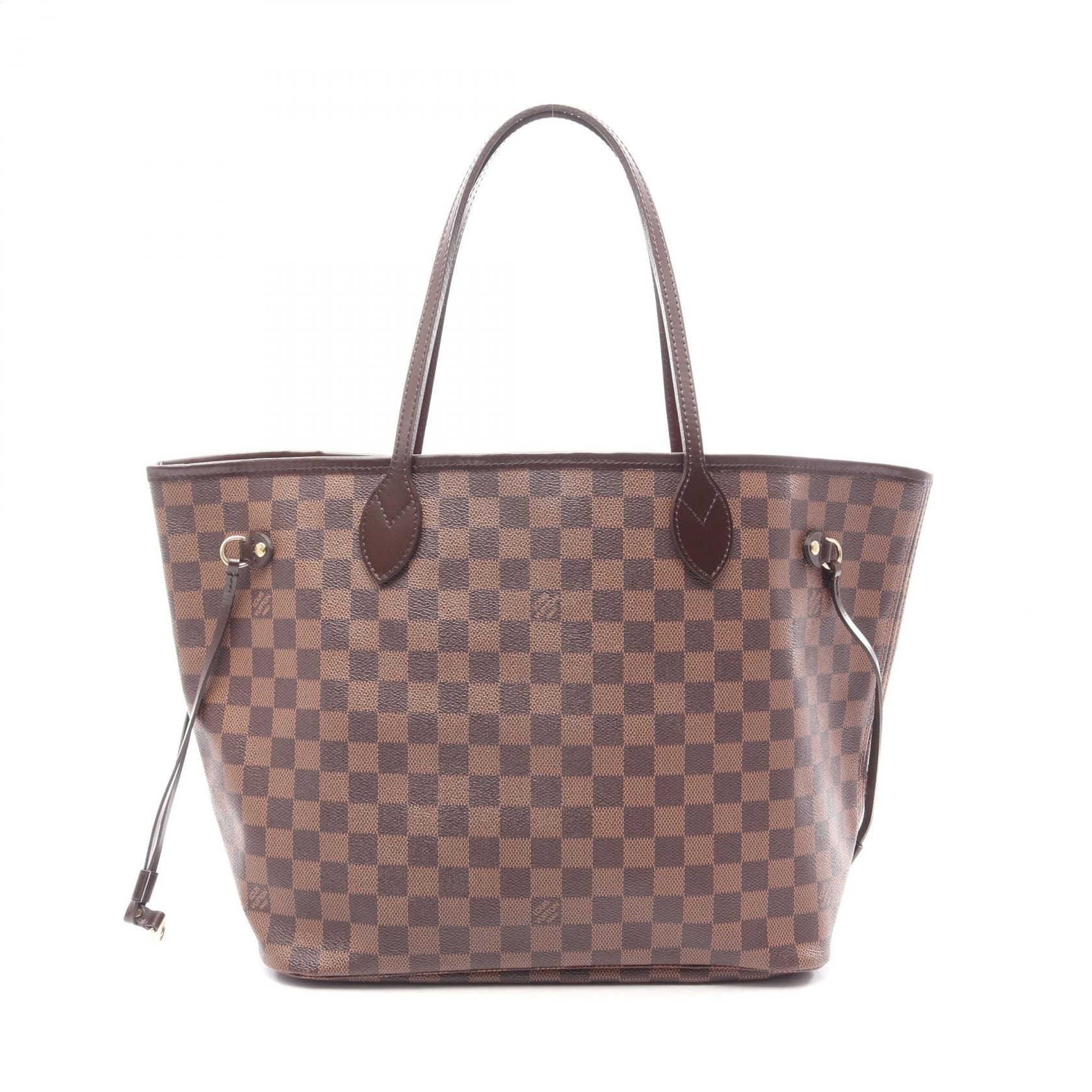 ルイ・ヴィトン LOUIS VUITTON ネヴァーフルMM ダミエエベヌ スリーズ トートバッグ バッグ PVCコーティングキャンバス レザー レディース ブラウン系 N41358 【中古】