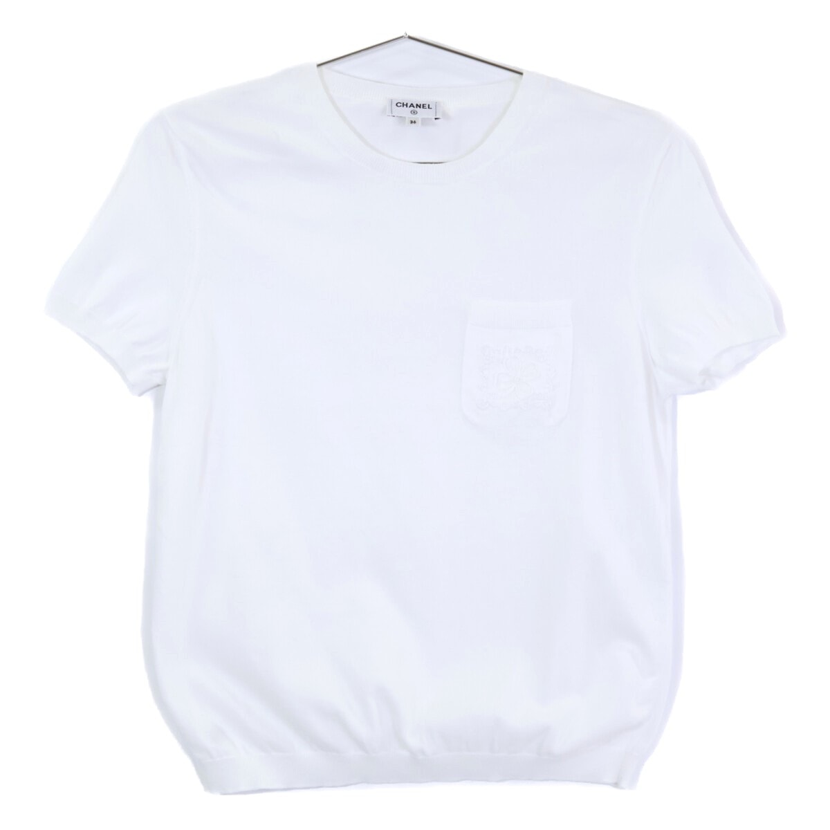 シャネル 【国内正規/24年製】P77025K11104 LOOK12 半袖ニットセーター 36