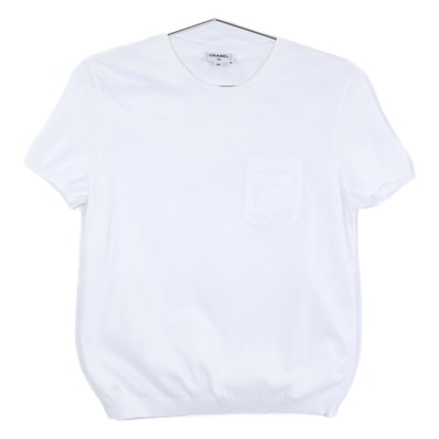 シャネル 【国内正規/24年製】P77025K11104 LOOK12 半袖ニットセーター 36