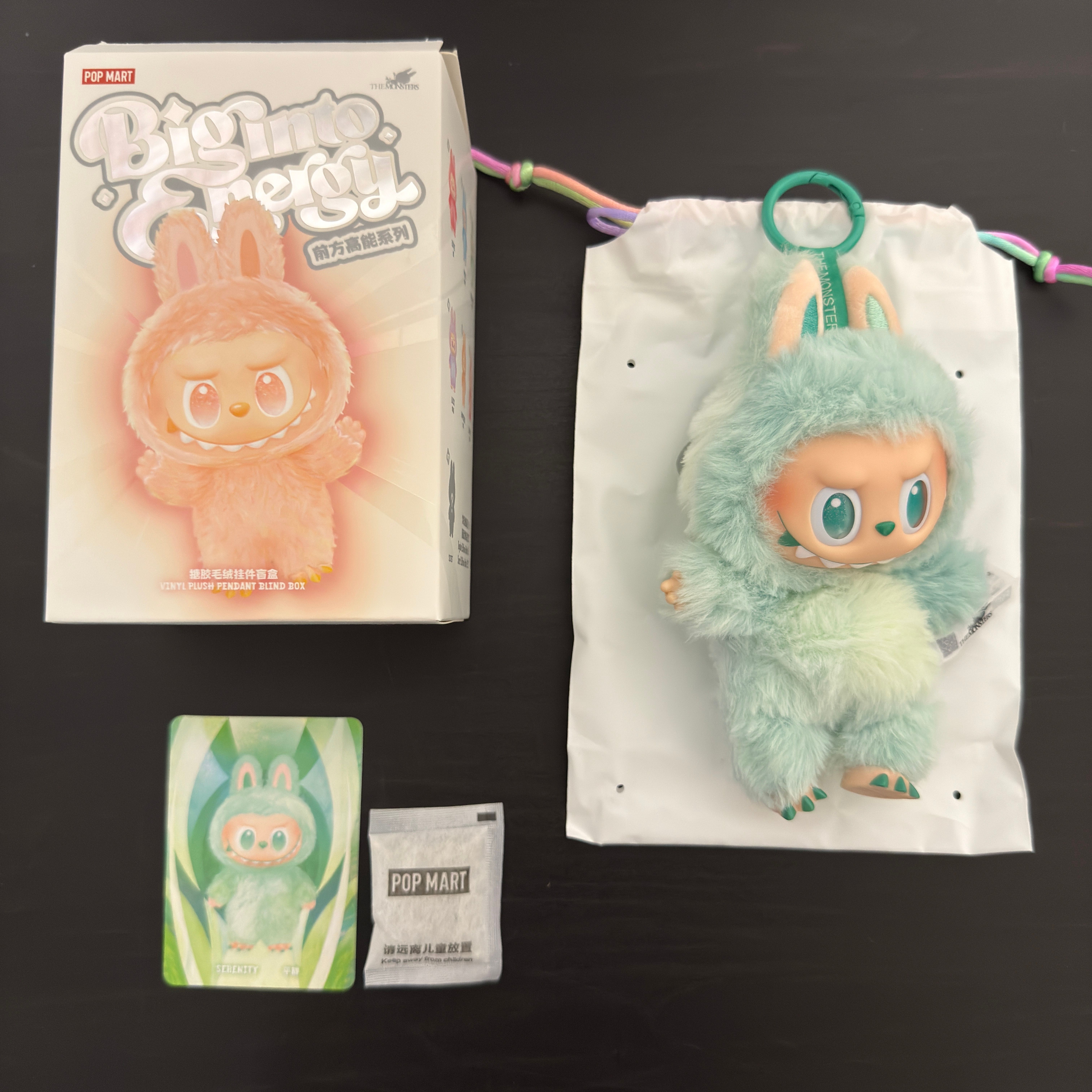 POP MART THE MONSTERS (LABUBU) Big into Energy Series Plush Pendant SERENITY