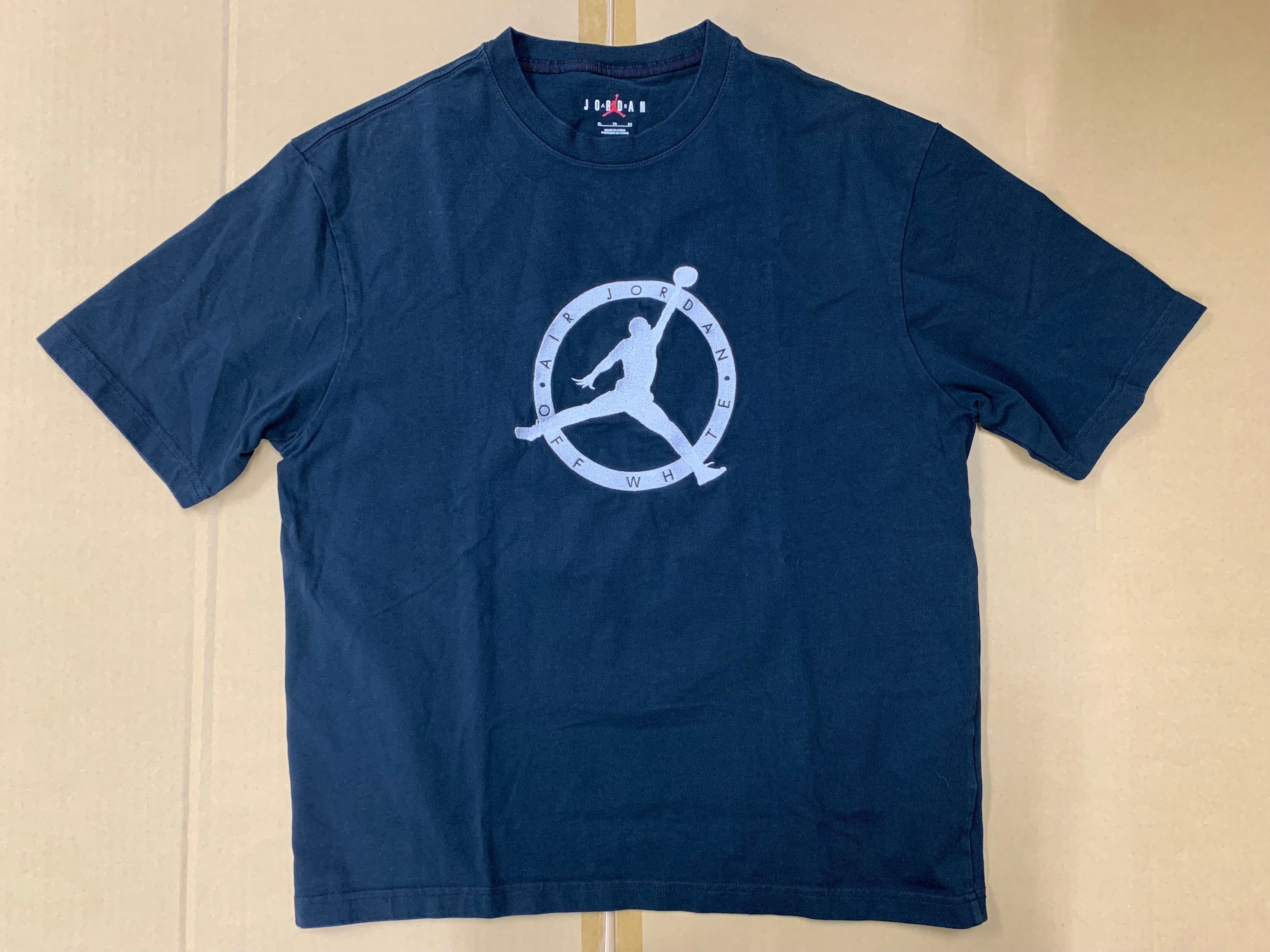 Air Jordan Off-WhiteTM️ Short Sleeve T-shrit "Black"