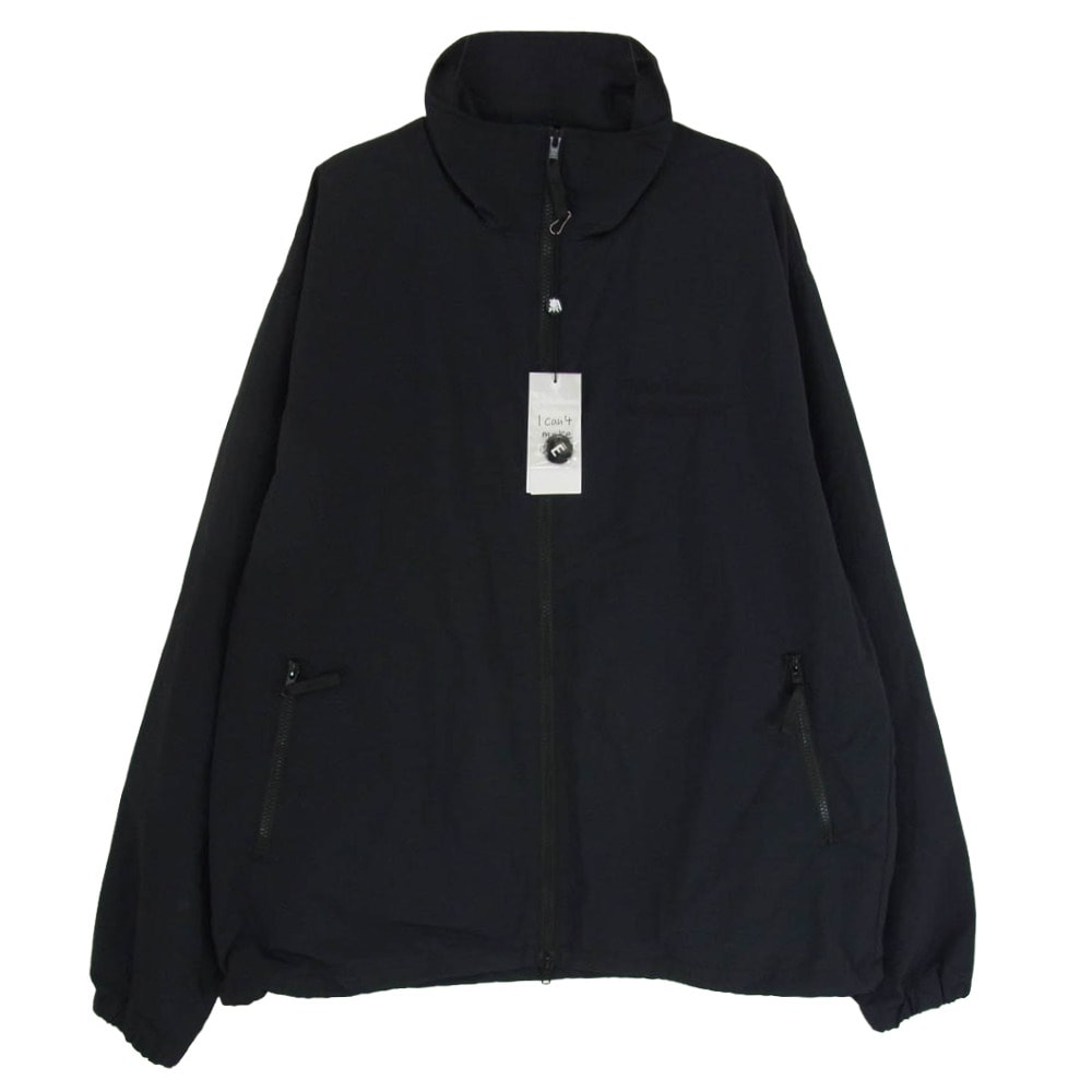 The Ennoy Professional ザ エンノイ プロフェッショナル ジャケット 23SS SS23BRENJK01LV Nylon Jacket シャカシャカ ロゴ刺繍 ナイロン トラックジャケット ジップアップ ブルゾン ブラック系 L【中古】