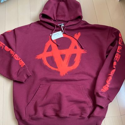 VETEMENTS Double Anarchy Logo Parker "Bordeaux"