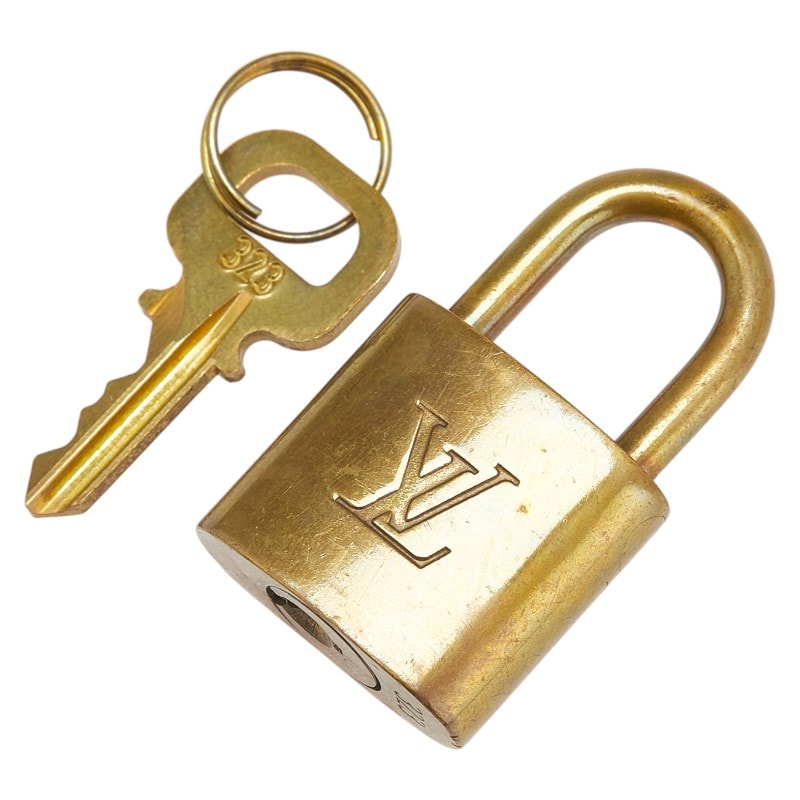 ルイ ヴィトン カデナ 南京錠 キー セット ゴールド メッキ レディース LOUIS VUITTON 【中古】