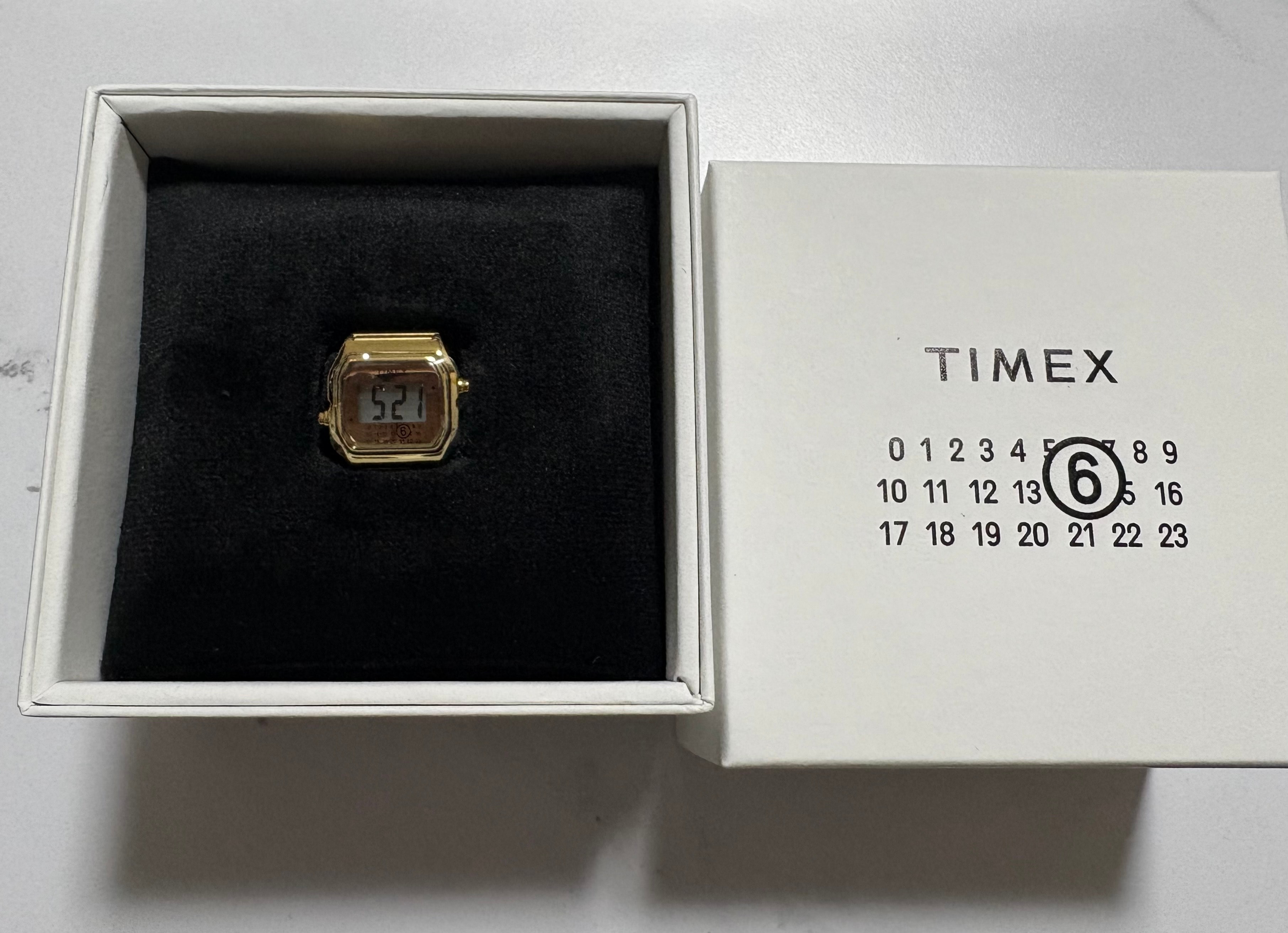 TIMEX x MM6 Maison Margiela T80 Ring Watch "Gold"