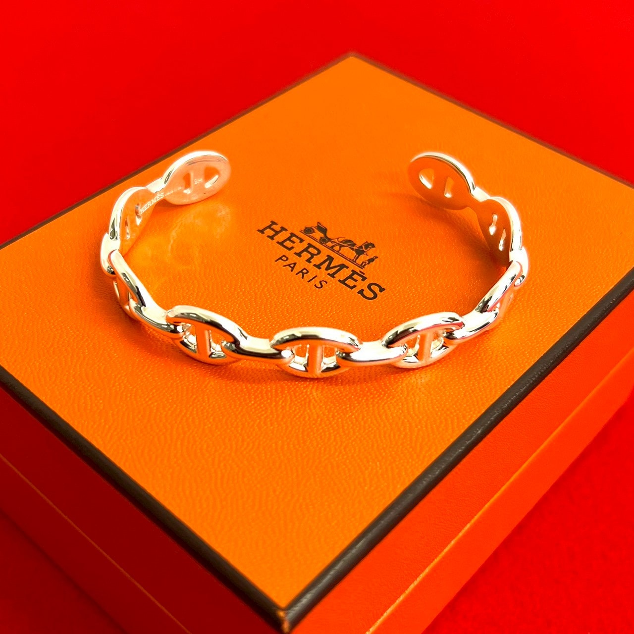 HERMES エルメス アンシェネ バングル シルバー925 バングル シルバー
 32192
