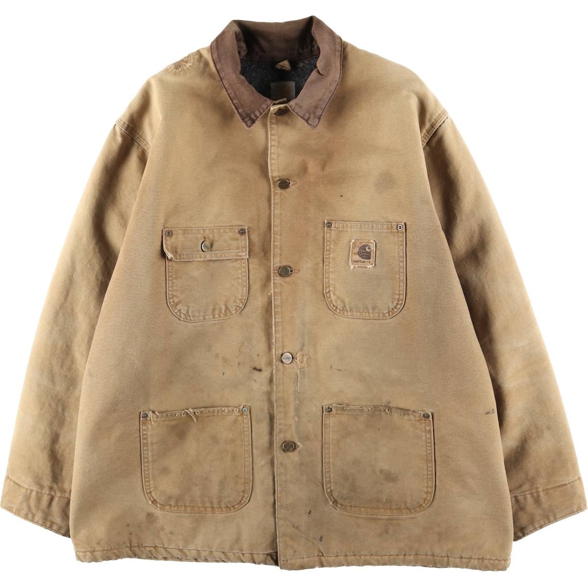 古着 カーハート Carhartt ミシガンチョアコート 中綿入り ダックカバーオール メンズXL相当/eaa617647