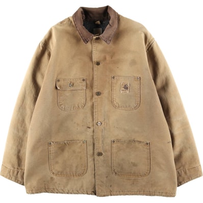 古着 カーハート Carhartt ミシガンチョアコート 中綿入り ダックカバーオール メンズXL相当/eaa617647