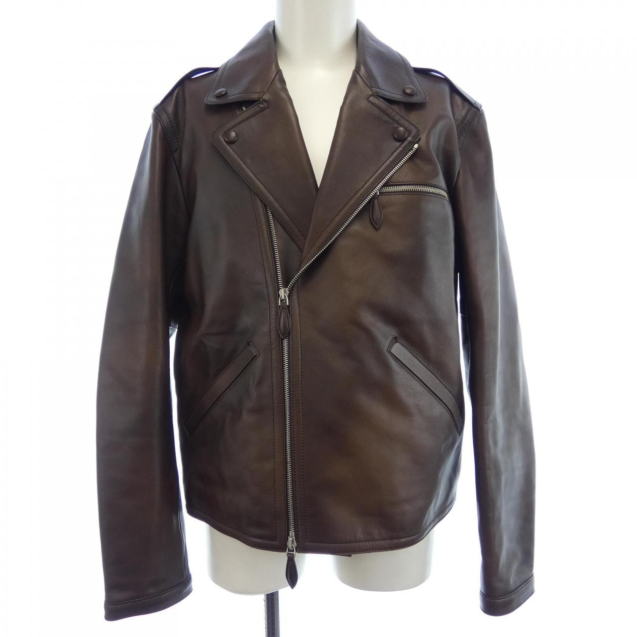 ベルルッティ Berluti パティーヌ ペルフェクト R25LBL134 レザーライダースジャケット