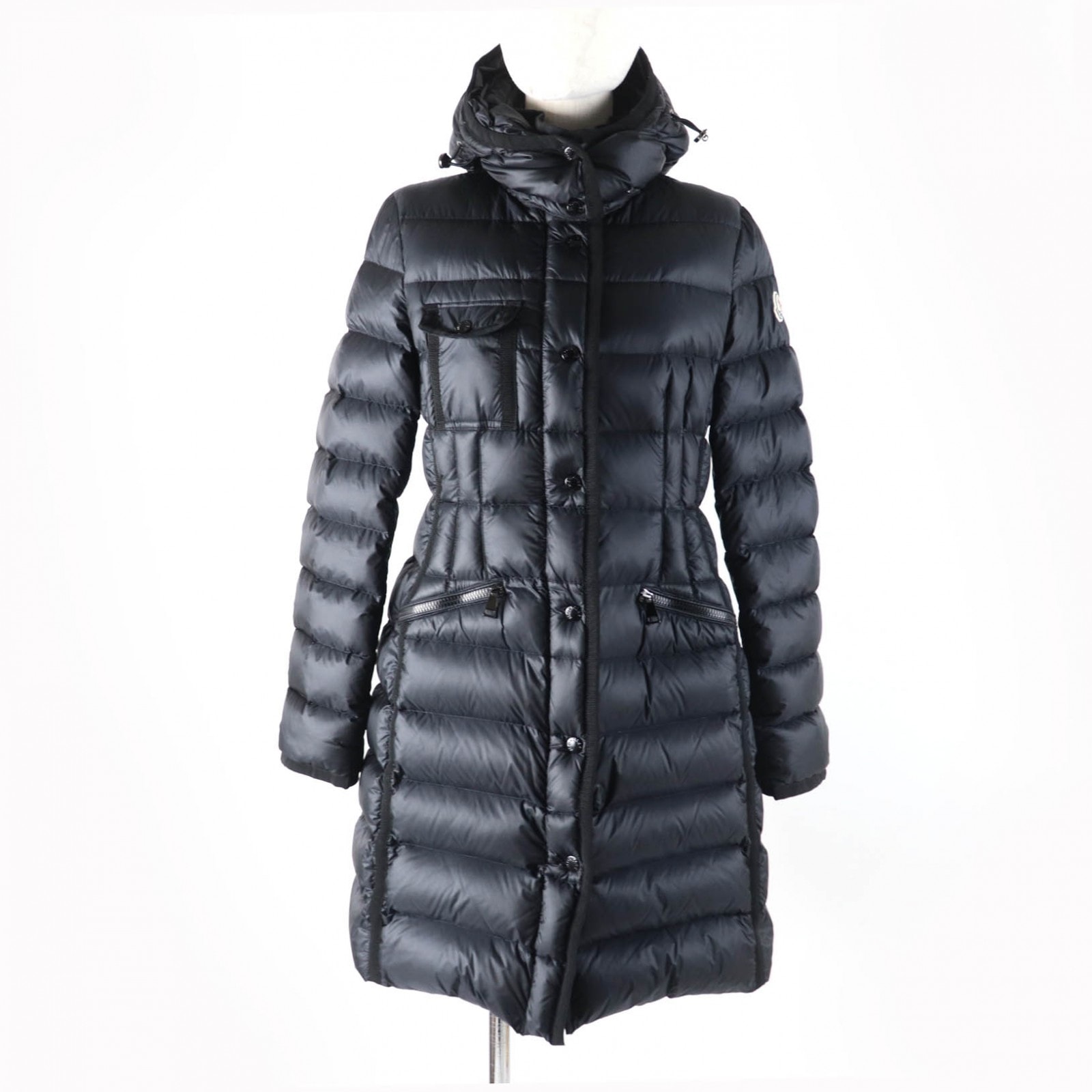 美品 モンクレール
 ダウンコート HERMINE エルミンヌ ブラック レディース 1