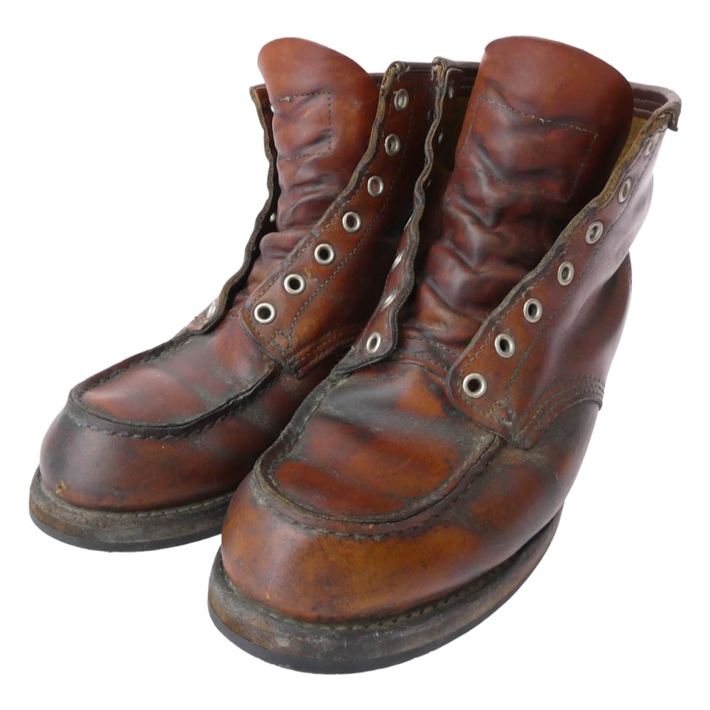RED WING レッドウィング ブーツ USA製 9875 IRISH SETTER アイリッシュセッター 復刻 犬タグ ソールカスタム ブーツ ブラウン系 27cm E【中古】