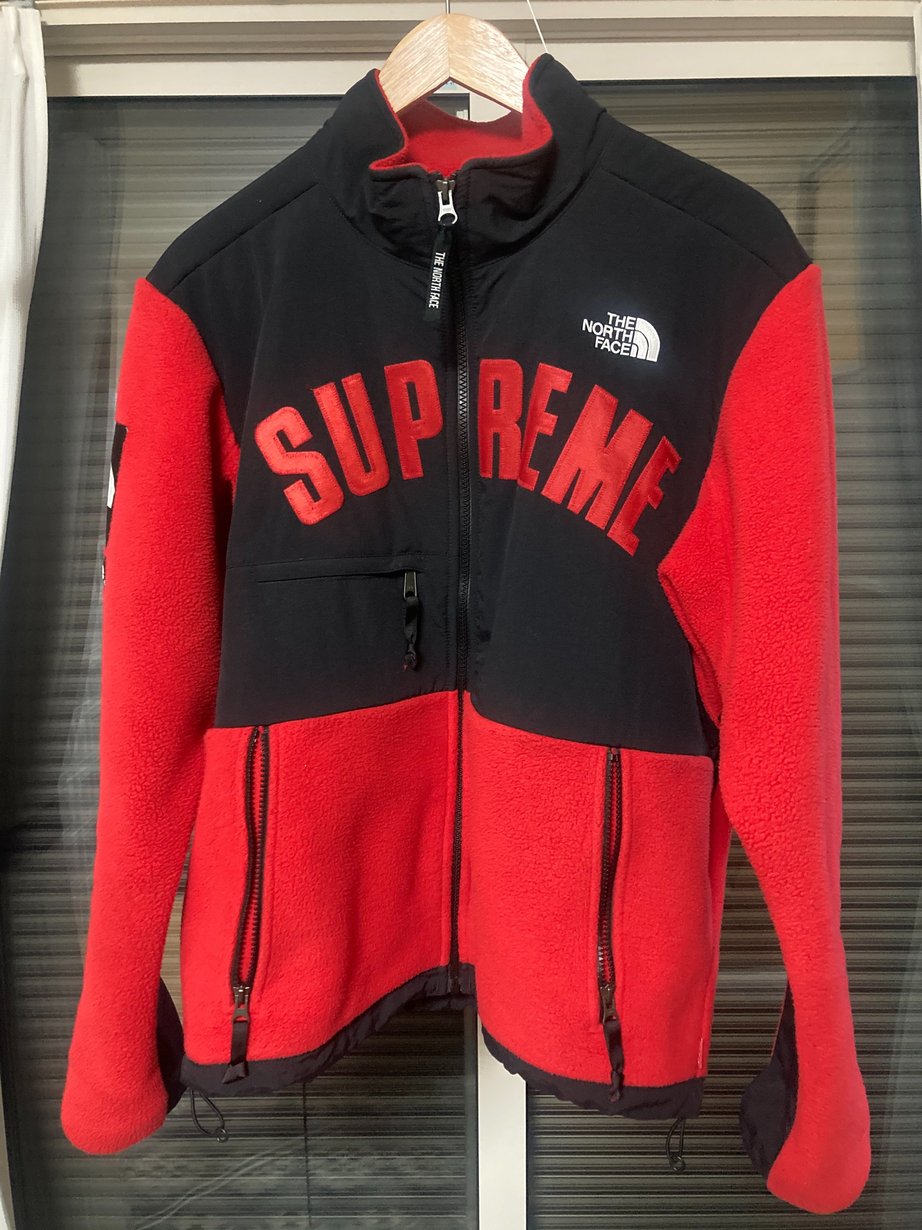 Supreme x The North Face Arc Logo Denali Fleece Jacket "Red"