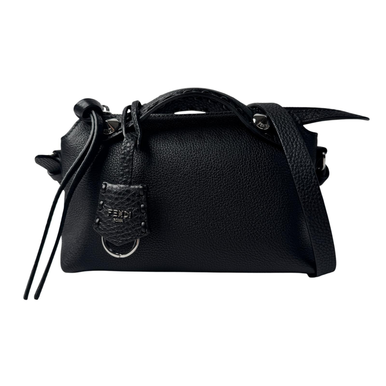 美品 フェンディ FENDI バイザウェイ セレリア ミニ ブラック  2way ハンドバッグ ショルダーバッグ 斜めがけ クロスボディ レディース