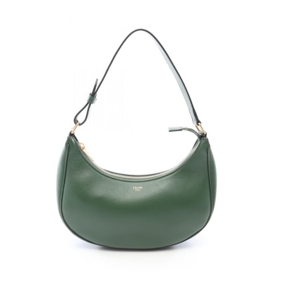 セリーヌ CELINE AVA アヴァ ショルダーバッグ バッグ レザー レディース グリーン系 【中古】
