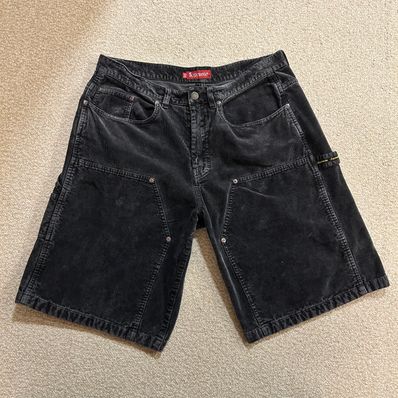 Supreme Washed Corduroy Double Knee Painter Short "Black"