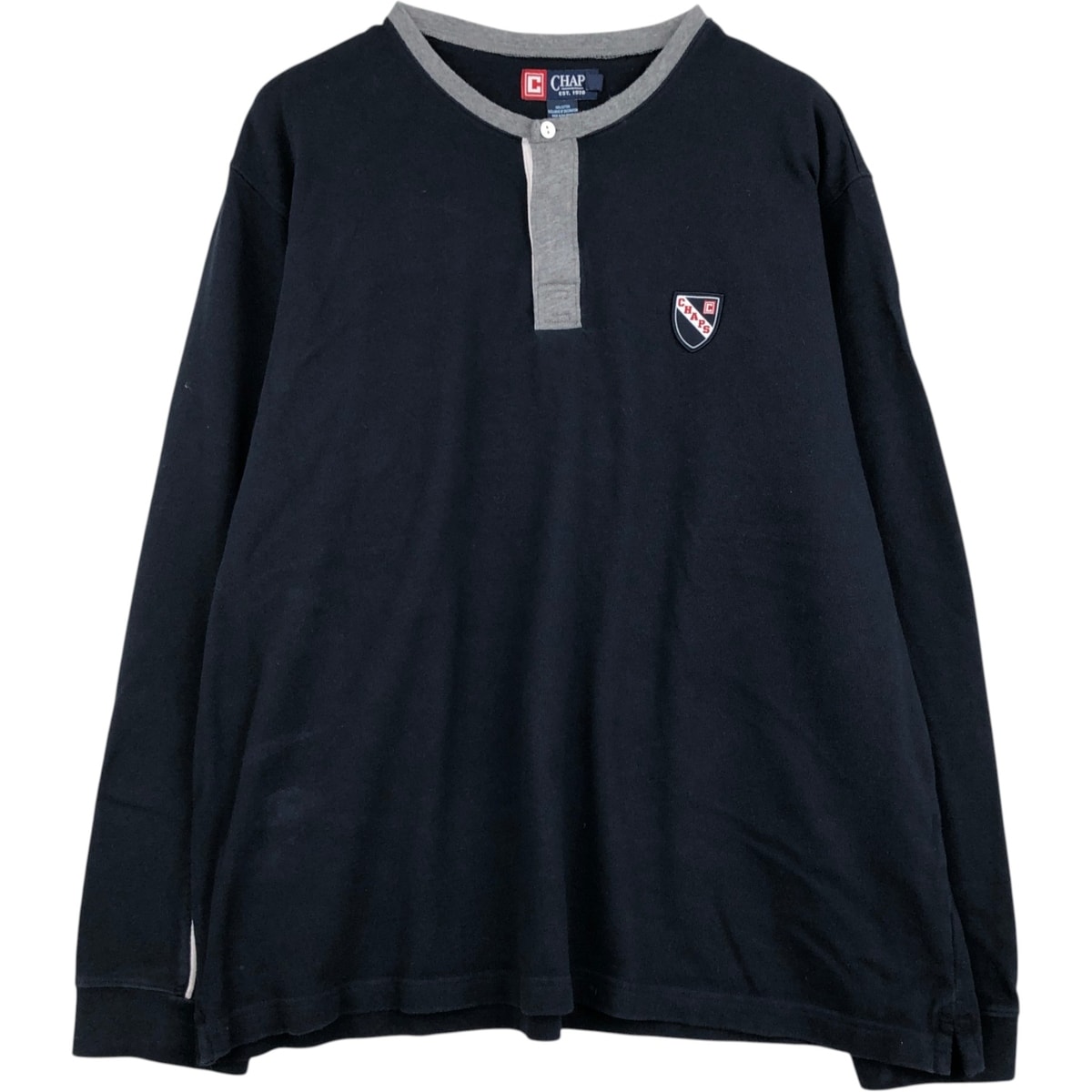 古着 ラルフローレン Ralph Lauren CHAPS チャップス ヘンリーネック ロングTシャツ ロンT メンズXXL相当/eaa627132