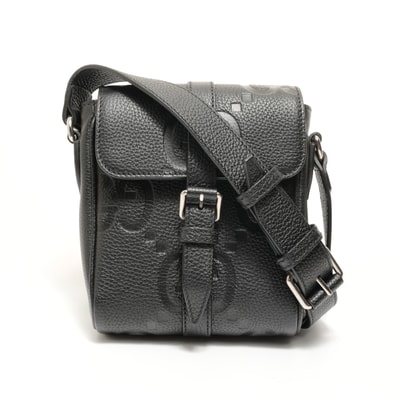 グッチ GUCCI ジャンボGG スモールメッセンジャーバッグ レザー ショルダーバッグ【中古】