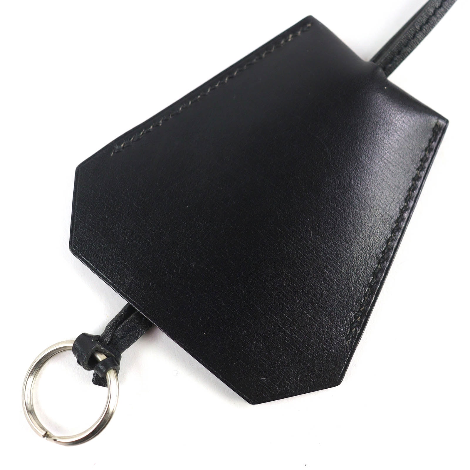 極美品 エルメス マルジェラ期 クロシェット レザー ネックレス ブラック