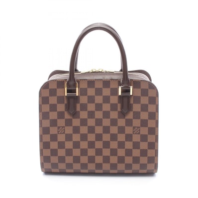 ルイ・ヴィトン LOUIS VUITTON トリアナ ハンドバッグ バッグ PVCコーティングキャンバス レザー ダミエ エベヌ レディース ブラウン系 N51155 【中古】