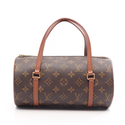 ルイ・ヴィトン LOUIS VUITTON パピヨン26 旧型 ハンドバッグ バッグ PVCコーティングキャンバス レザー モノグラム レディース ブラウン系 M51366 【中古】