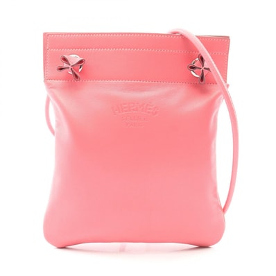 エルメス HERMES アリーヌ ミニ ショルダーバッグ バッグ レザー ヴォースイフト ローズアザレ Y刻印(2020年製造) レディース ピンク系 076236CK 【中古】