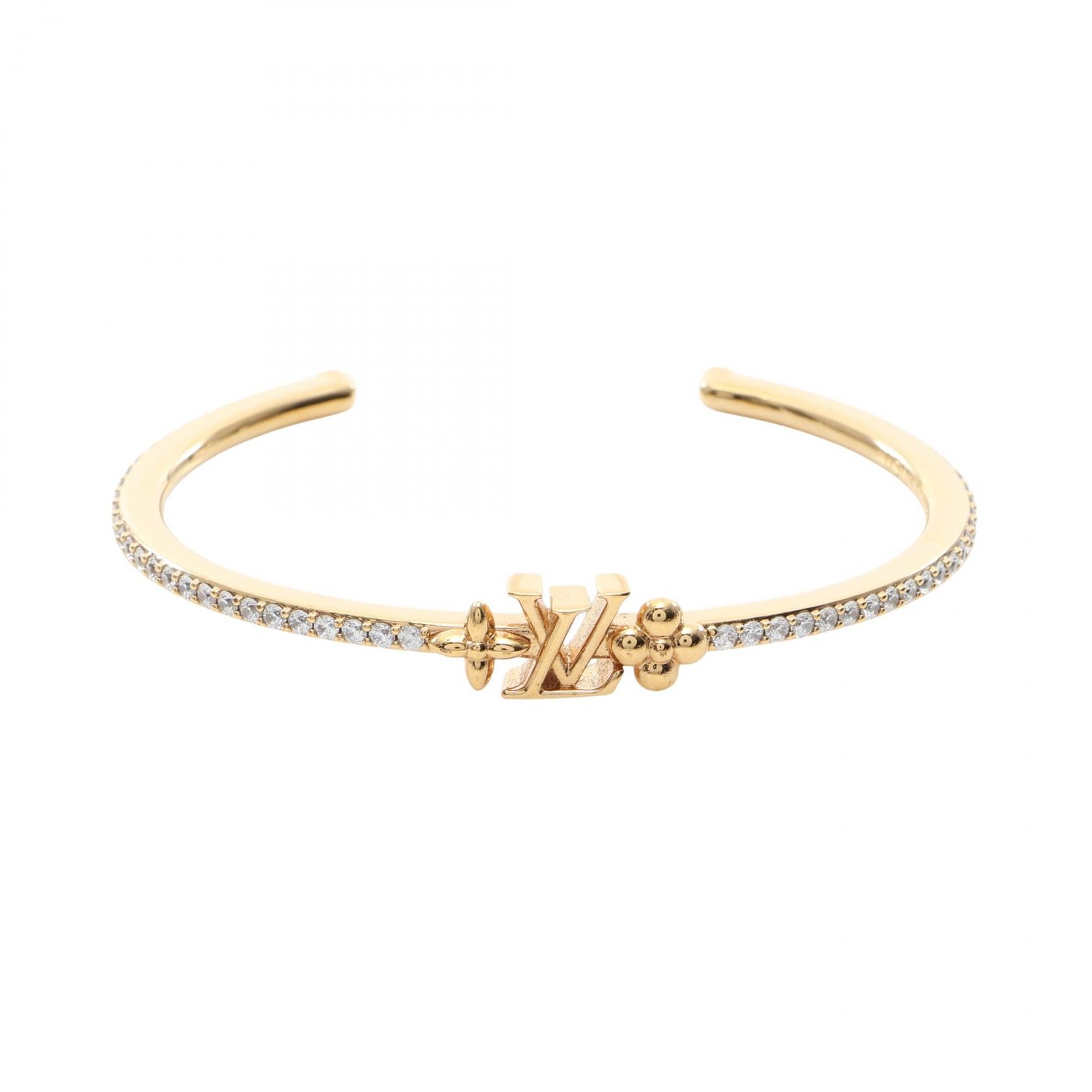 ルイ・ヴィトン LOUIS VUITTON リジッド LV アイコニック バングル アクセサリー GP(ゴールドメッキ) レディース ゴールド系 【中古】