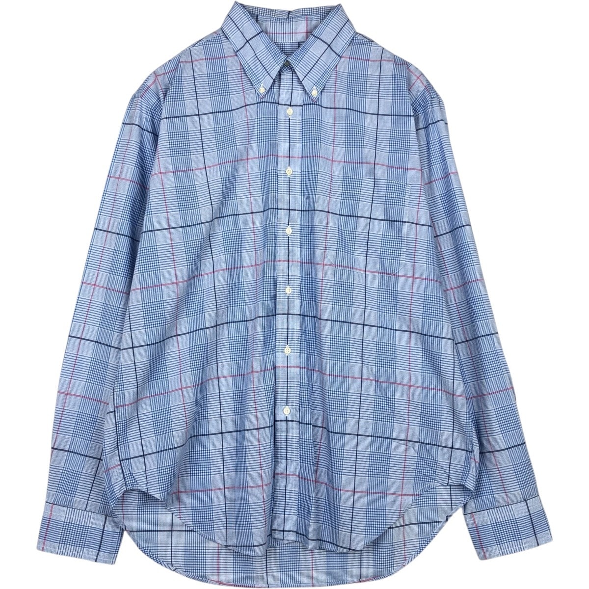 古着 ブルックスブラザーズ Brooks Brothers Est.1818 長袖 ボタンダウンチェックシャツ USA製 メンズL相当/eaa677061