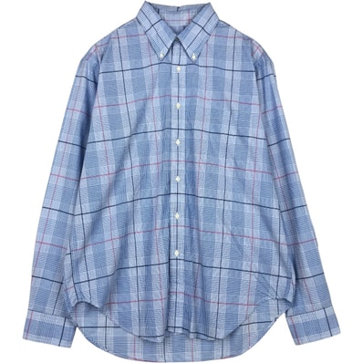 古着 ブルックスブラザーズ Brooks Brothers Est.1818 長袖 ボタンダウンチェックシャツ USA製 メンズL相当/eaa677061