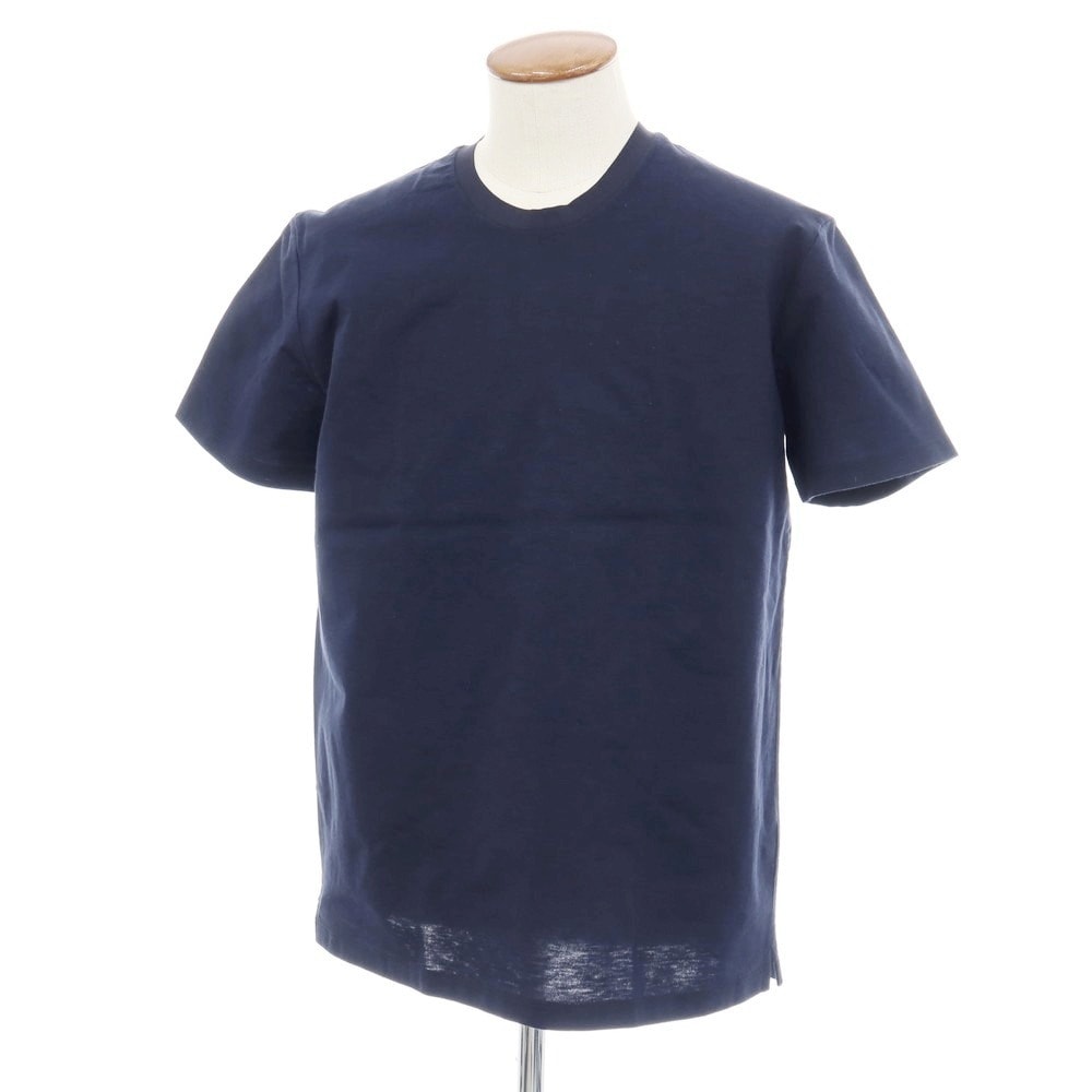 【中古】ジルサンダー JIL SANDER ポリエステルコットン クルーネック 半袖Tシャツ ネイビー【サイズM】【メンズ】