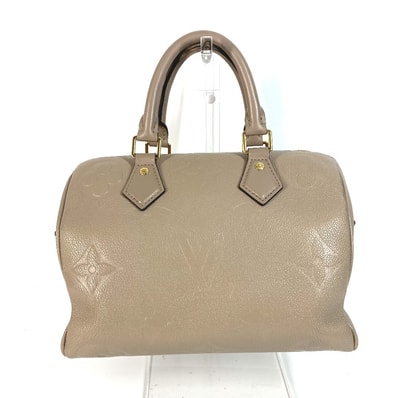ルイヴィトン LOUIS VUITTON スピーディ・バンドリエール 25 M59273 モノグラムアンプラント カバン ミニボストンバッグ ショルダーバッグ 2WAYバッグ ハンドバッグ レザー トゥルトレール ベージュ