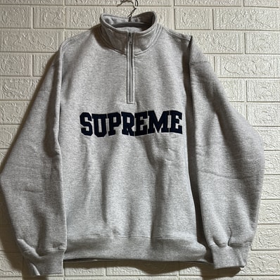 Supreme Collegiate Half Zip Pullover "Ash Grey"